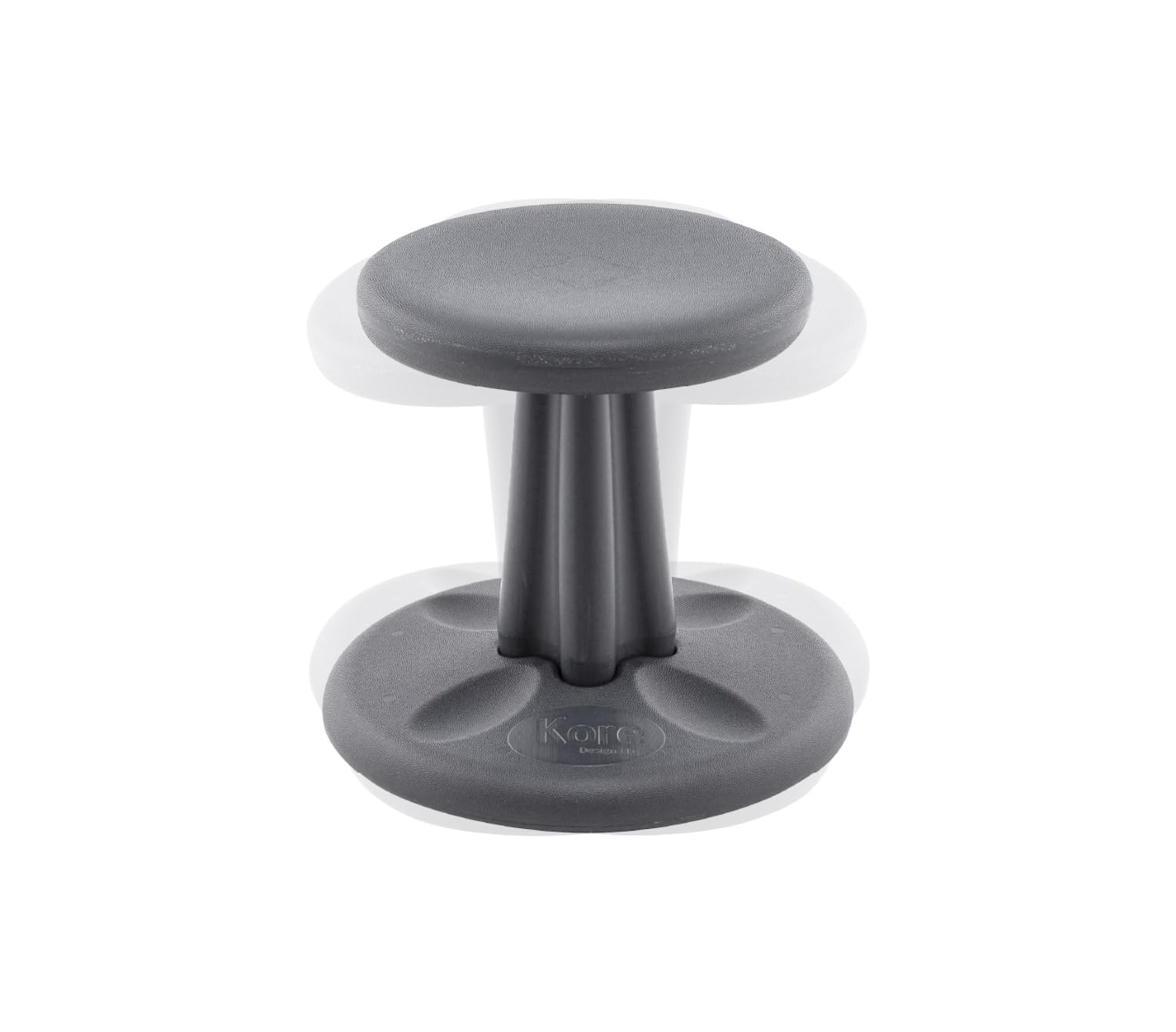 Kore Design Wobble Stool Chair, Girls + Boys Kid Desk Stools, Ergonomic Small Office Chairs, Flexible Seating For Active Child, Add/Adhd, Classroom, School, Home, Kids (14In), Age 6-7 Yrs, Grey